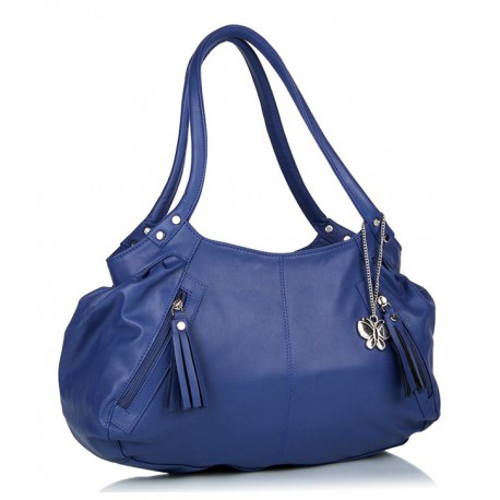 ...  Femmes  Sacs a mains  Butterflies Trendy Blue Shoulder Bag