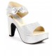 Do Bhai-Shoebazaar Gorgeous Silver Heel Sandals