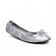 Sant Silver Bow Pocket Ballerinas