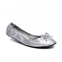 Sant Silver Bow Pocket Ballerinas