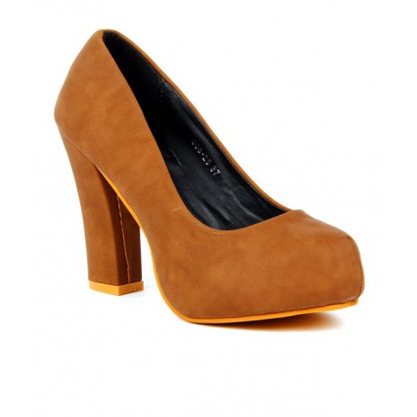 Gudiya Impressive Brown Heeled Pumps