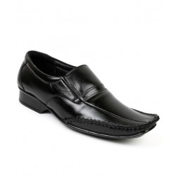 Haroads Trendy Black Slip on Formal Shoes