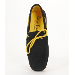 Bacca Bucci Black & Yellow Loafers