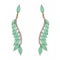 Via Mazzini Budding Elegance Mint Green Earrings