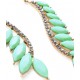 Via Mazzini Budding Elegance Mint Green Earrings