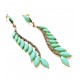 Via Mazzini Budding Elegance Mint Green Earrings