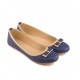 The Fashion Chor Royal Blue Bow Knot Ballerina