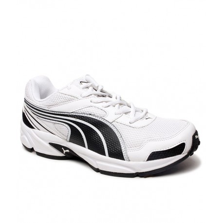 Puma Bruno Ind White & Black Sports Shoes