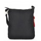 Pick Pocket Black & Red Cross Body Sling Bag
