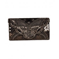 Crowcia CR020CLENE Brown Clutch