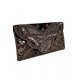 Crowcia CR020CLENE Brown Clutch