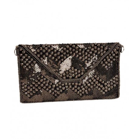 Crowcia CR007CLENE Brown Clutch