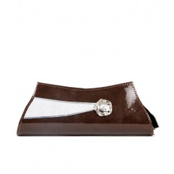 Crystal CL136 Brown Clutch