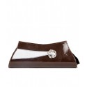 Crystal CL136 Brown Clutch