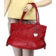 Butterflies BNS0237 Red Self Stitch Design Shoulder Bag