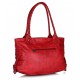 Butterflies BNS0237 Red Self Stitch Design Shoulder Bag