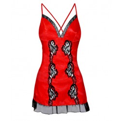 Under Cover Red Polyester Baby Doll Dress