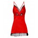 Under Cover Red Polyester Baby Doll Dress