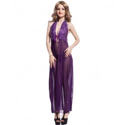 Nitein Purple Others Long Baby Doll Dresses