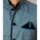 Dastak Green Cotton Blend Waistcoats